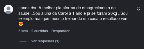 Depoimento de aluna CS Fitness 1
